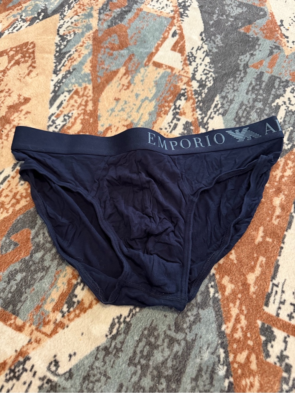 Emporio Armani Men’s Navy Briefs viscose